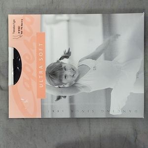 Capezio black transition tights children 8-12